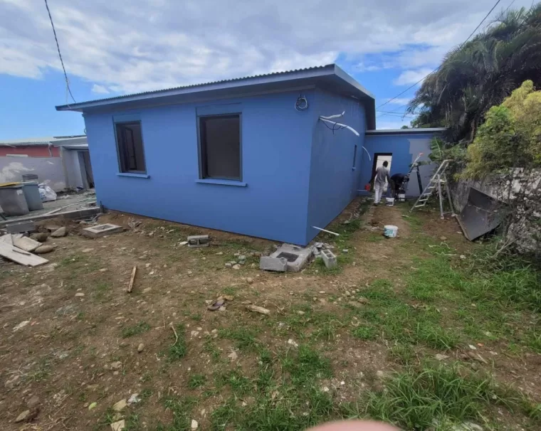 Avancement de la rénovation d'une maison complète sur Saint André , Saint-Paul, Fernand Enduits Réunion