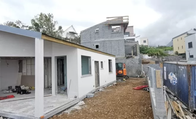 Construction de 2 Logements ,Sainte Marie, Fernando Enduits Réunion