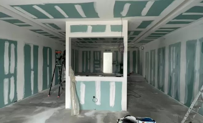 Rénovation en placo d'un magasin à Saint Pierre , Saint-Paul, Fernand Enduits Réunion