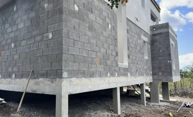 Construction du Gros-oeuvre d'une  VILLA  à la POSSESSION, Saint-Paul, Fernand Enduits Réunion